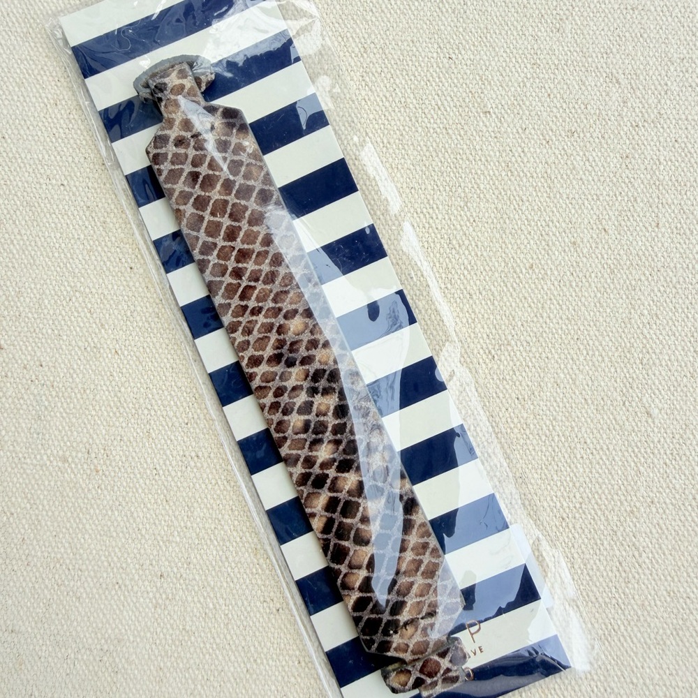 *Reversible Cuff for Bracelet* KEEP COLLECTIVE Retired Gray Snake/Distressed